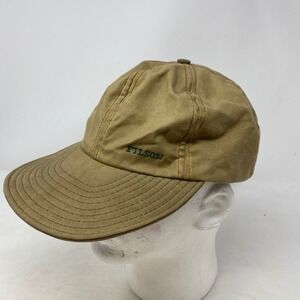 Filson Tin Cloth Low Profile Cap Otter Green Waxed Cotton Hat Made USA 17L-CSH